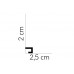 Soklová lišta MARDOM lakovaná QL021P / 2cm