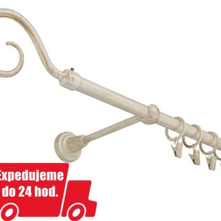 Jednoradová vintage garniža Háčik - bielo zlatá