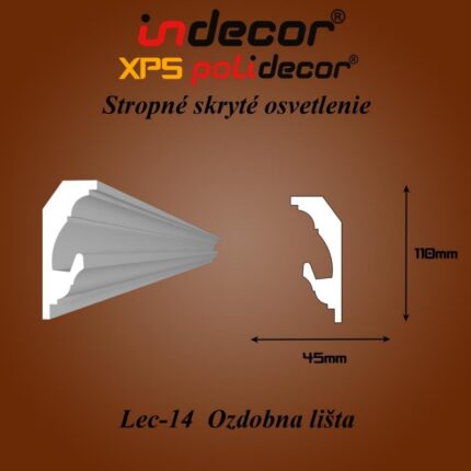 Ozdobná lišta pre LED svetlá CEL-14