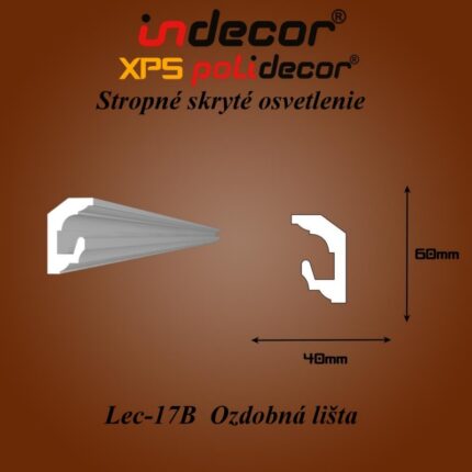 Ozdobná lišta pre LED svetlá CEL-17B