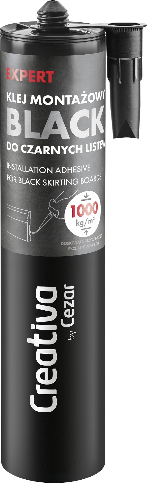 creativa-klej-expert-black-290-ml-2 Montážne lepidlo EXPERT Super Strong čierne UEXPERT-B (290 ml)