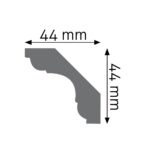 Stropná lišta hladká ULGG-06