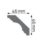 Stropná lišta hladká ULGG-07