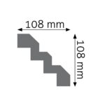 Stropná lišta hladká ULGG-11