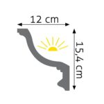 Stropná lišta hladká ULGG-18