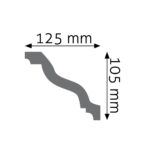 Stropná lišta hladká ULGG-20