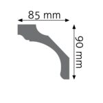 Stropná lišta hladká ULGG-21