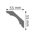 Stropná lišta hladká ULGG-22