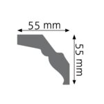 Stropná lišta hladká ULGG-25