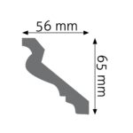 Stropná lišta hladká ULGG-27