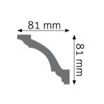 Stropná lišta hladká ULGG-29