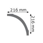 Stropná lišta hladká ULGG-36