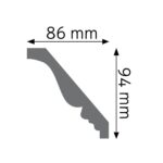 Stropná lišta zdobená ULGZ-09