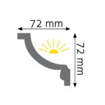 Stropná lišta zdobená ULGZ-12