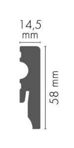 MDF soklová lišta ULMDF-01