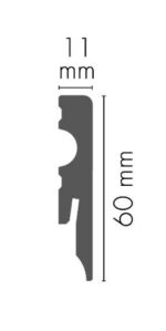 MDF soklová lišta ULMDF-02