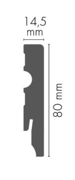 MDF soklová lišta ULMDF-04