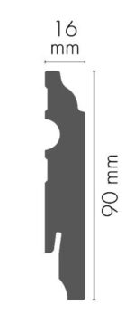 MDF soklová lišta ULMDF-06