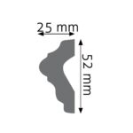 Stenová lišta hladká ULNG-04
