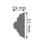 Stenová lišta zdobená ULNZ-04