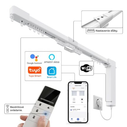 Elektrická teleskopická garniž Creativa 230 V, Wi-Fi